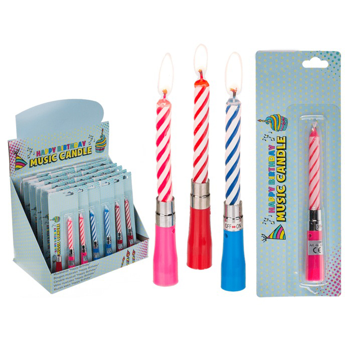 Music candle, Happy Birthday (incl. battery) BEST FOR Life Philosophy