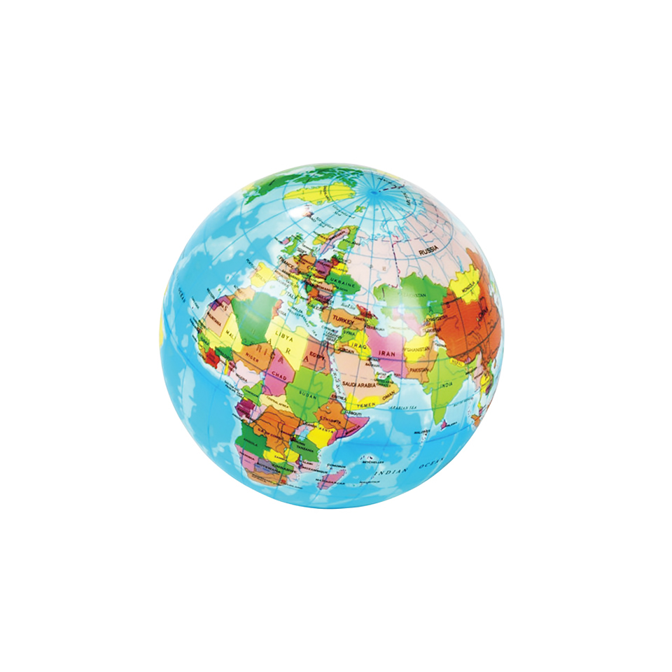 Soft bouncing ball, Earth, ca. 7, 5 cm, 24pcs per display BEST FOR