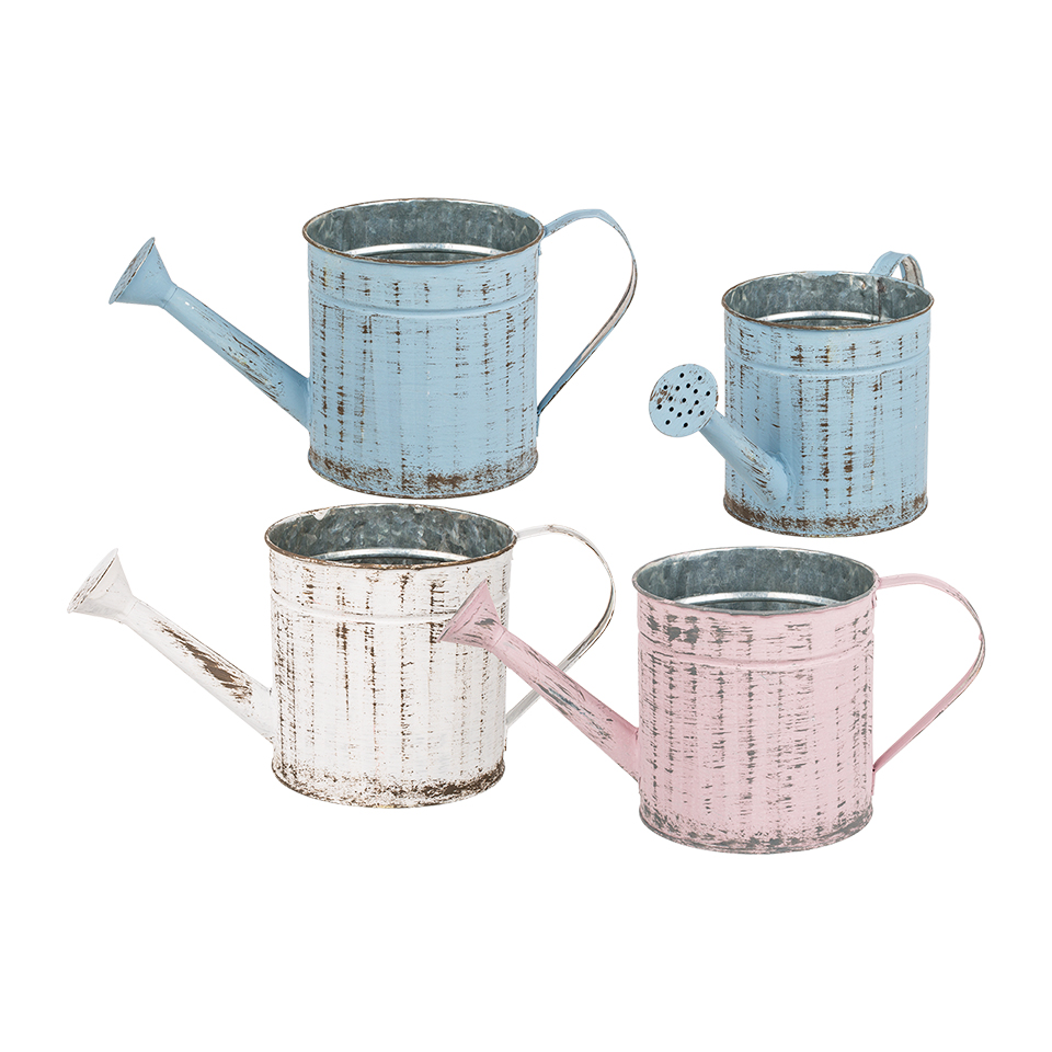 Metal water can, vintage finish BEST FOR Life Philosophy