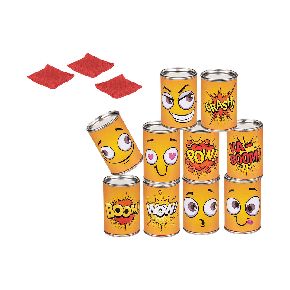 Tin Can Toss Game, Funny Faces BEST FOR Life Philosophy