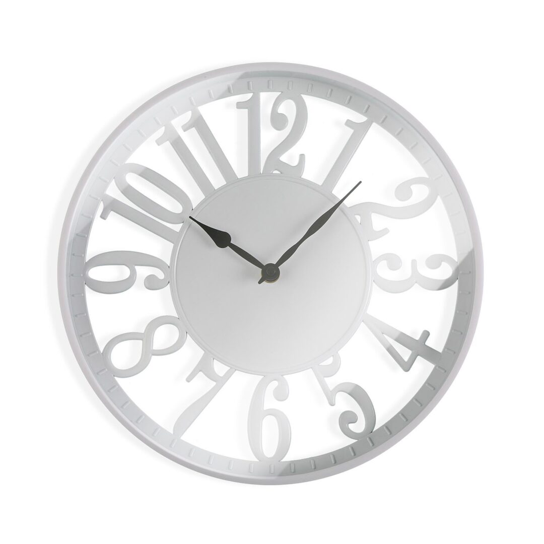 WHITE KITCHEN CLOCK 30 CM - BEST FOR Life Philosophy