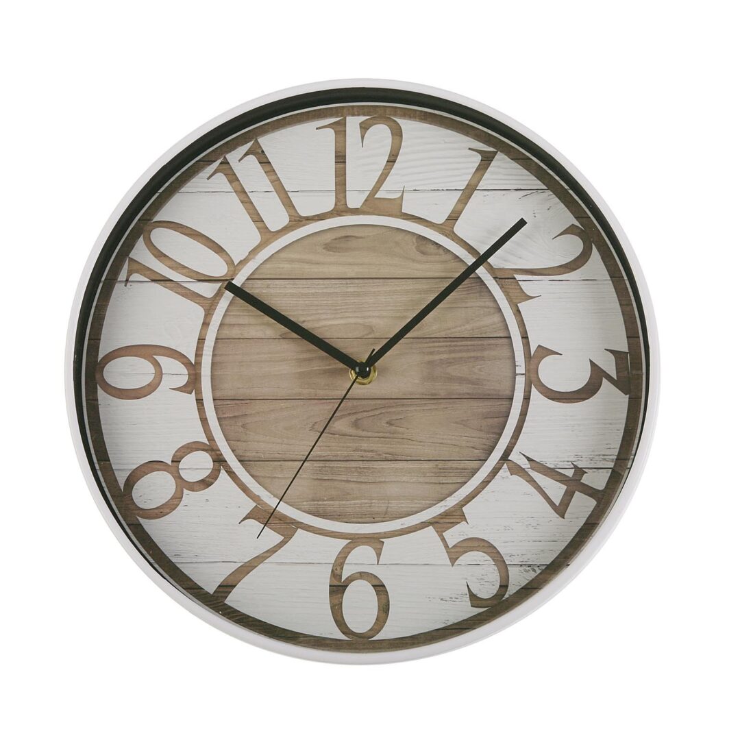 WHITE KITCHEN CLOCK 30 CM BEST FOR Life Philosophy