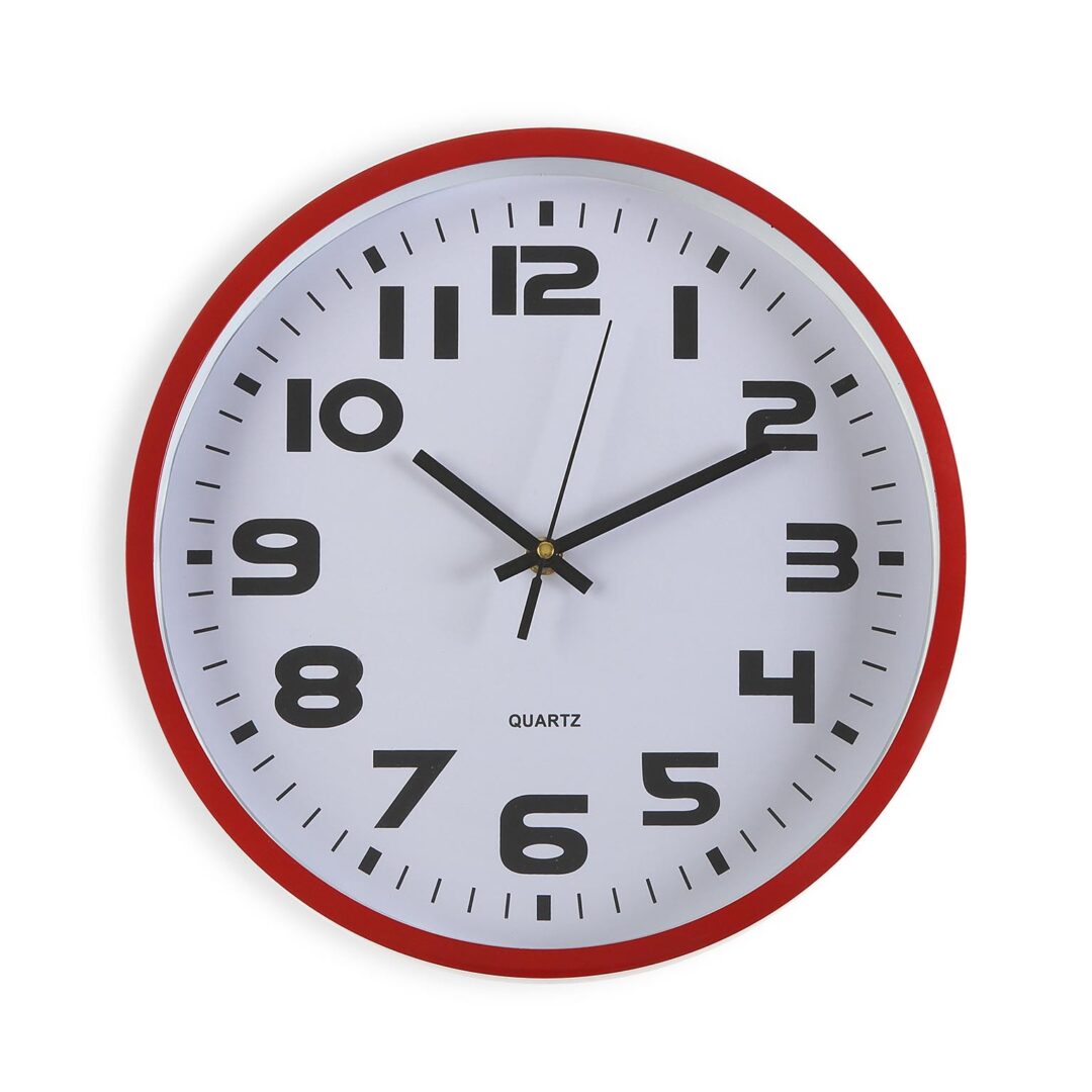 RED KITCHEN CLOCK 30,5 CM - BEST FOR Life Philosophy